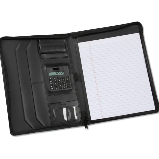Manchester Zippered Padfolio - Debossed