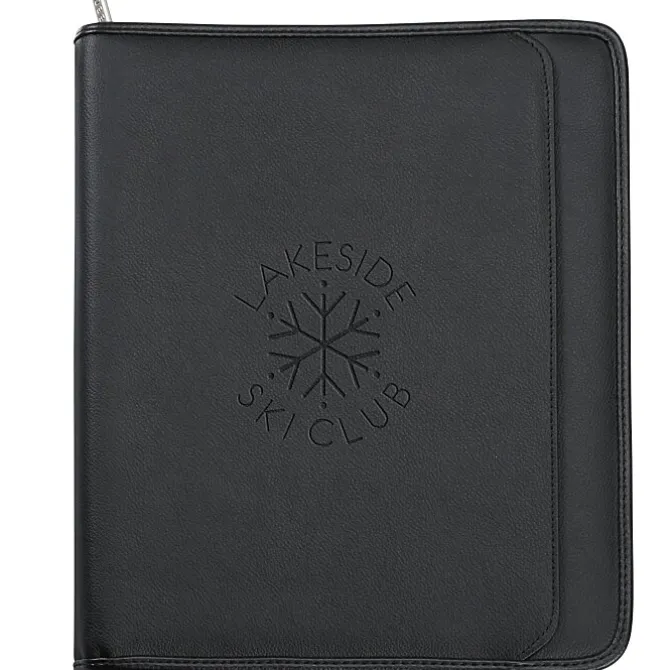 Manhattan Leather Zippered Portfolio