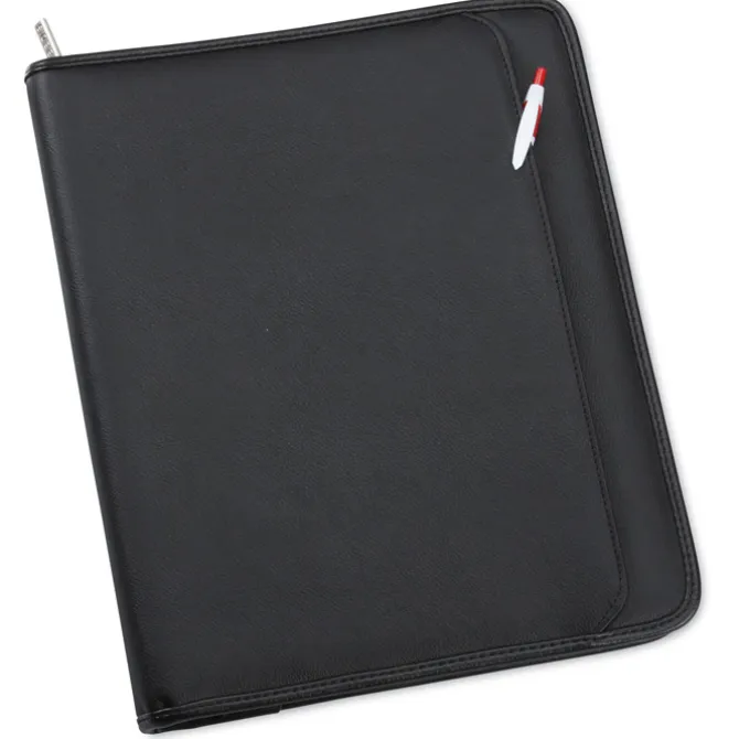 Manhattan Leather Zippered Portfolio