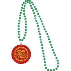 Mardi Gras Beads with Medallion
