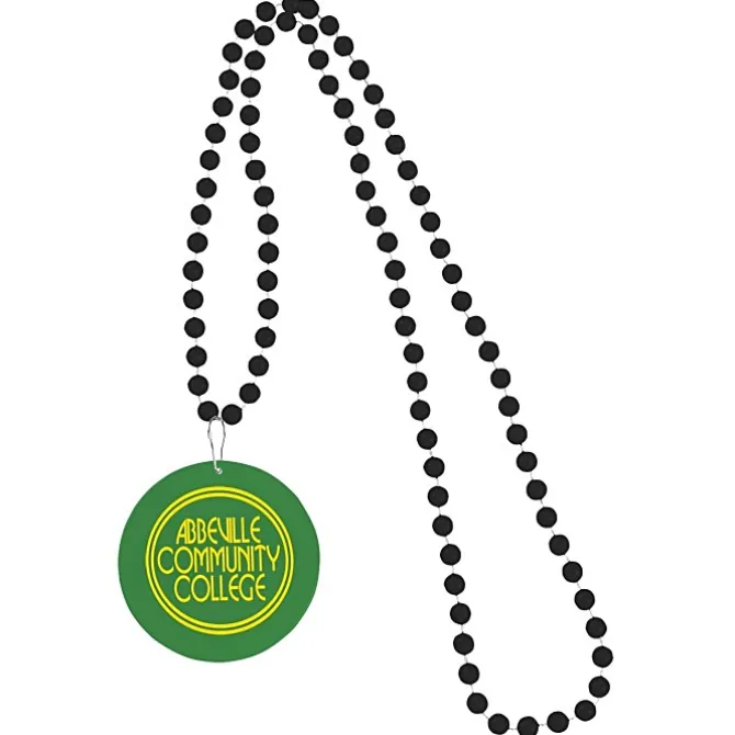 Mardi Gras Beads with Medallion