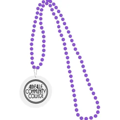Mardi Gras Beads with Medallion