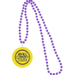 Mardi Gras Beads with Medallion