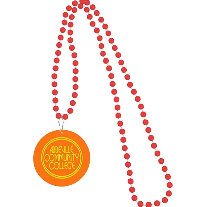 Mardi Gras Beads with Medallion
