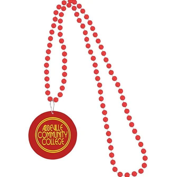 Mardi Gras Beads with Medallion