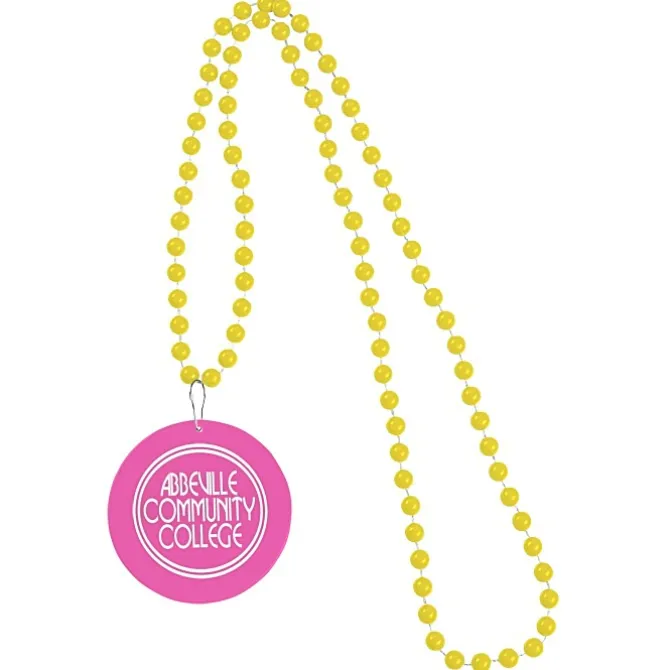 Mardi Gras Beads with Medallion