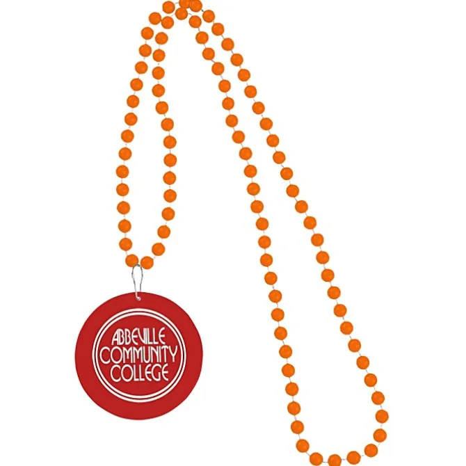 Mardi Gras Beads with Medallion