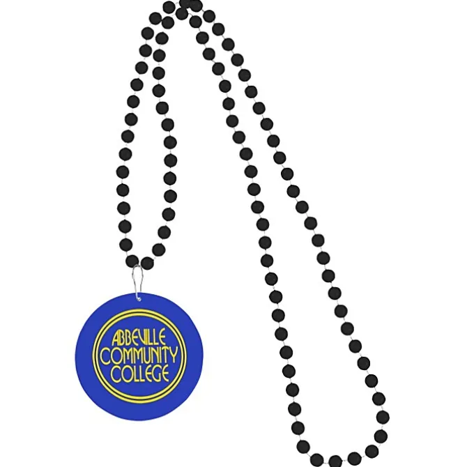 Mardi Gras Beads with Medallion