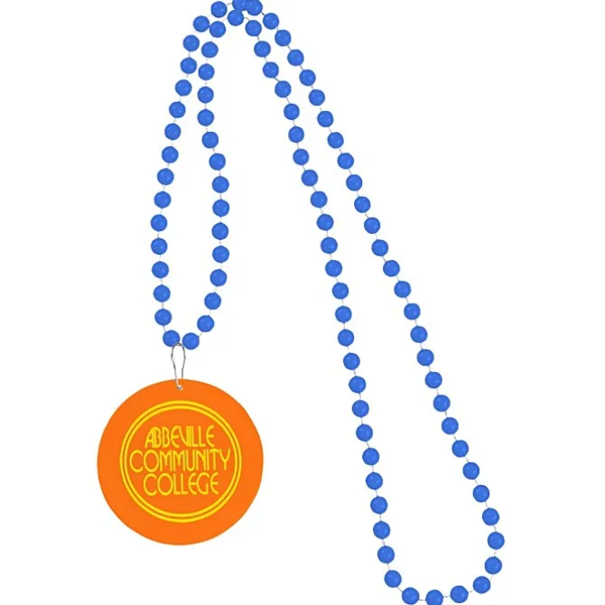 Mardi Gras Beads with Medallion