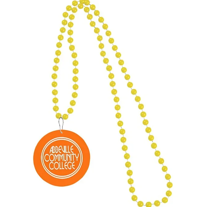 Mardi Gras Beads with Medallion