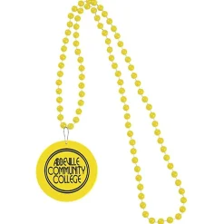 Mardi Gras Beads with Medallion