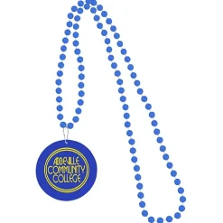 Mardi Gras Beads with Medallion