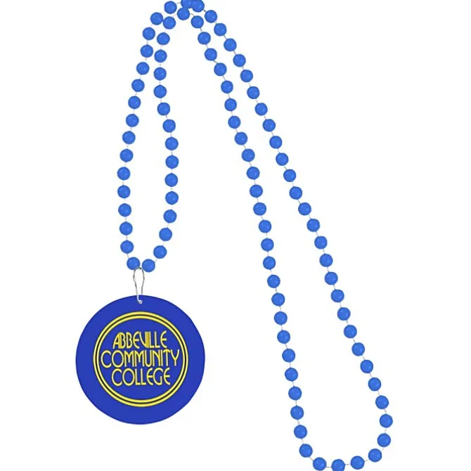 Mardi Gras Beads with Medallion