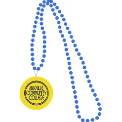 Mardi Gras Beads with Medallion