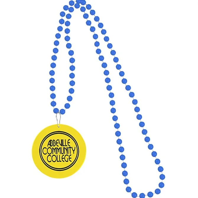 Mardi Gras Beads with Medallion