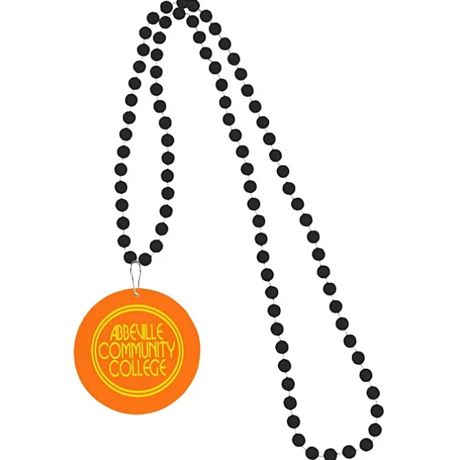 Mardi Gras Beads with Medallion