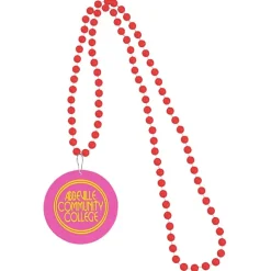 Mardi Gras Beads with Medallion