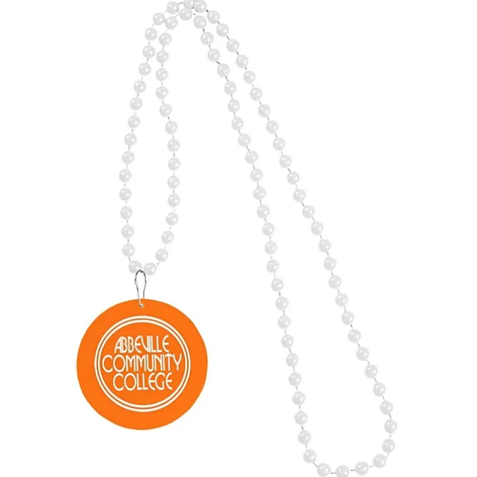 Mardi Gras Beads with Medallion