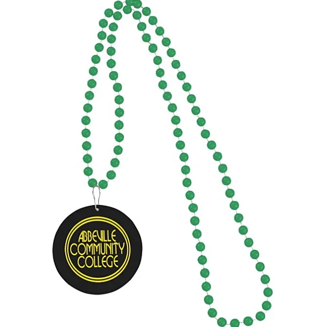 Mardi Gras Beads with Medallion