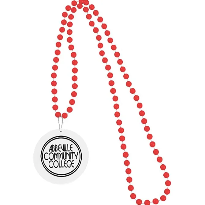 Mardi Gras Beads with Medallion