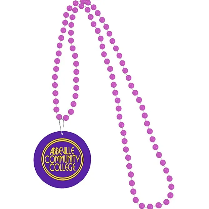 Mardi Gras Beads with Medallion