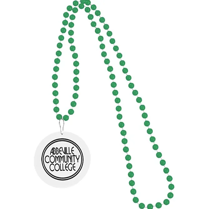 Mardi Gras Beads with Medallion