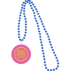 Mardi Gras Beads with Medallion