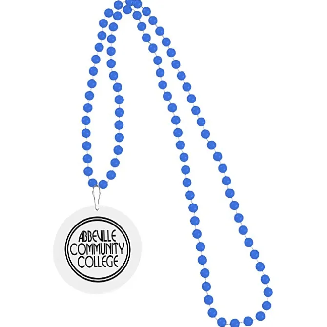 Mardi Gras Beads with Medallion