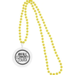 Mardi Gras Beads with Medallion