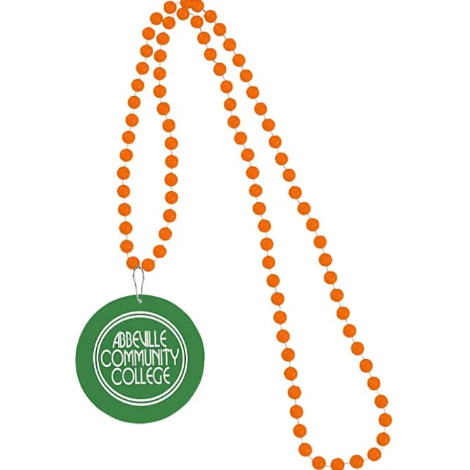 Mardi Gras Beads with Medallion