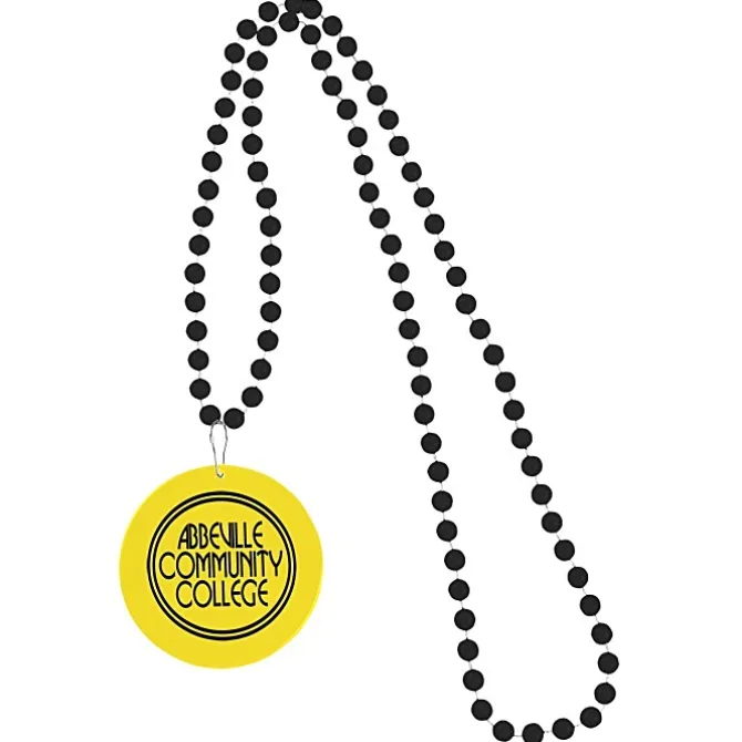 Mardi Gras Beads with Medallion