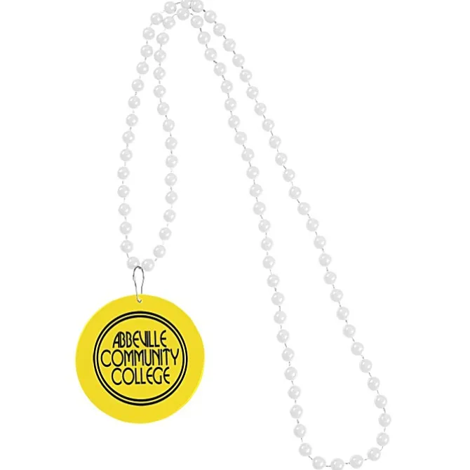 Mardi Gras Beads with Medallion