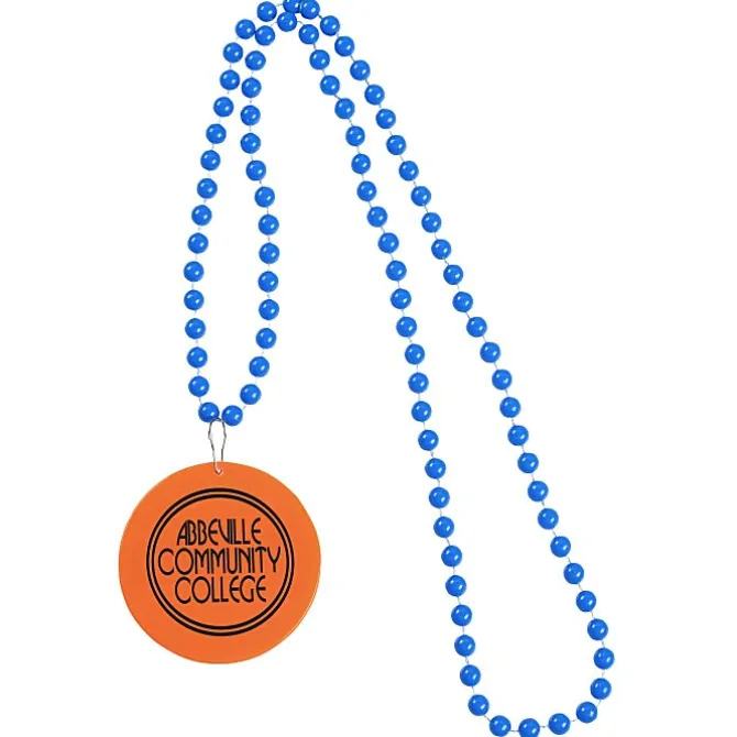 Mardi Gras Beads with Medallion