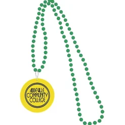 Mardi Gras Beads with Medallion