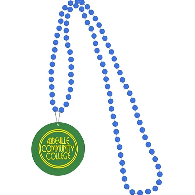 Mardi Gras Beads with Medallion