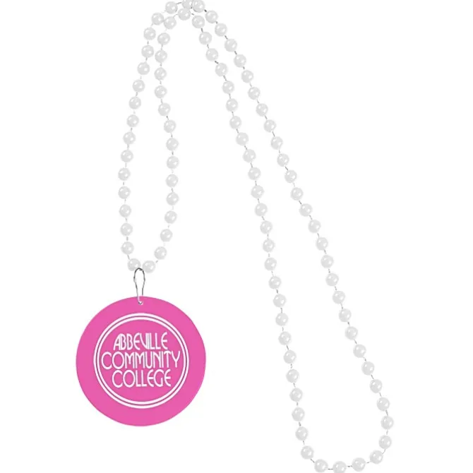 Mardi Gras Beads with Medallion