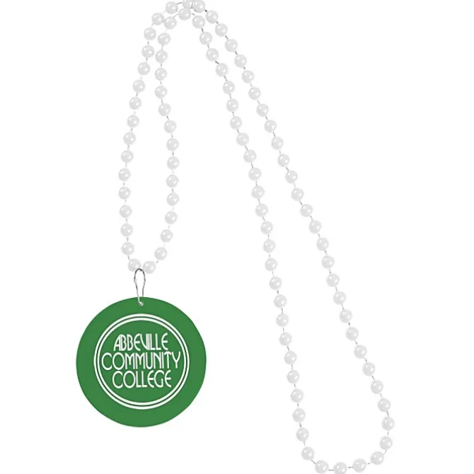 Mardi Gras Beads with Medallion