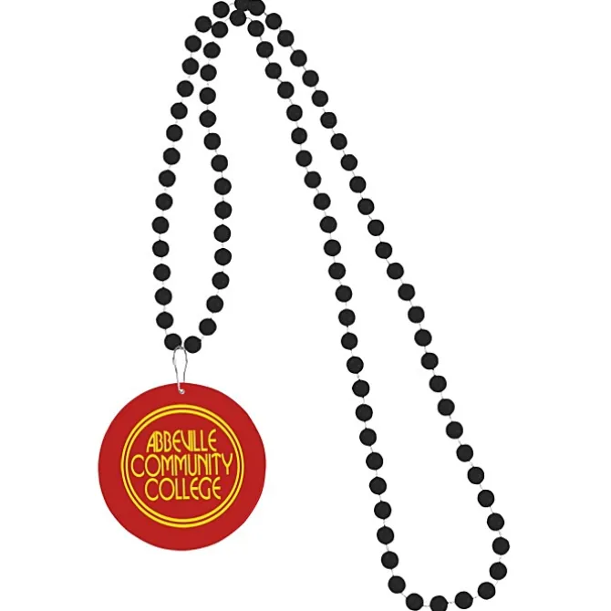 Mardi Gras Beads with Medallion