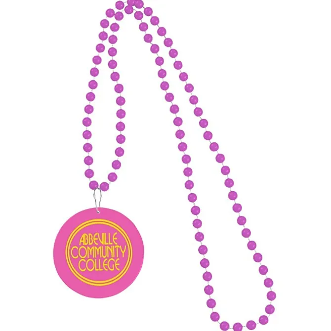 Mardi Gras Beads with Medallion