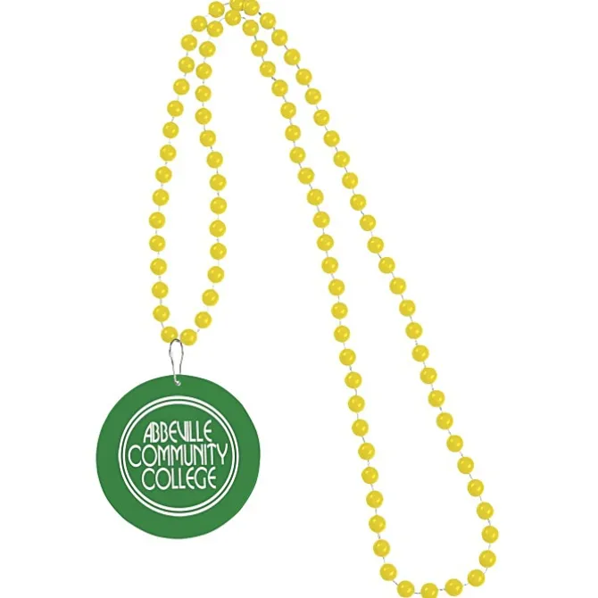 Mardi Gras Beads with Medallion