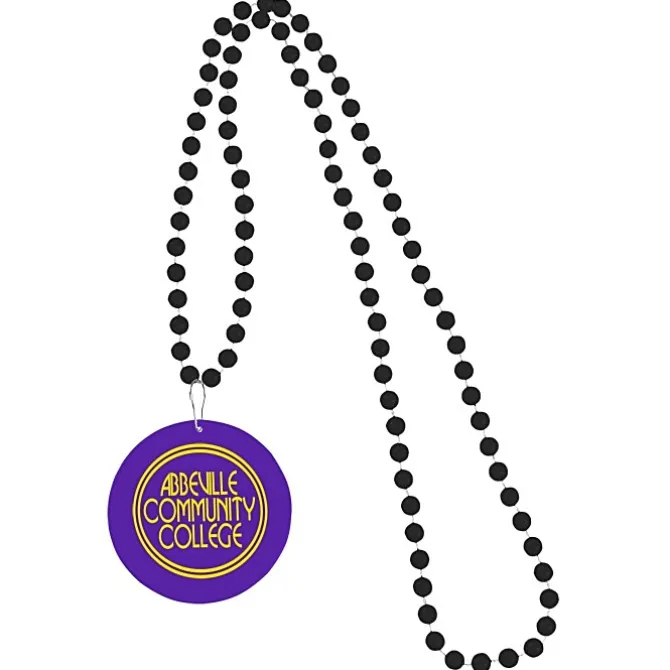 Mardi Gras Beads with Medallion