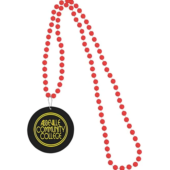 Mardi Gras Beads with Medallion