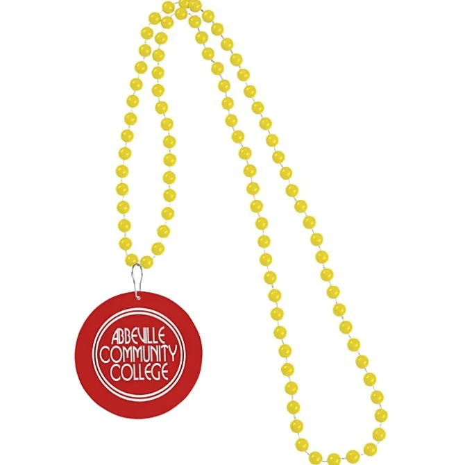 Mardi Gras Beads with Medallion