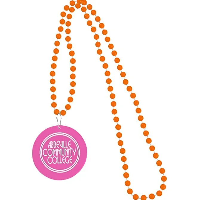 Mardi Gras Beads with Medallion