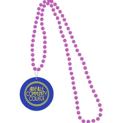 Mardi Gras Beads with Medallion