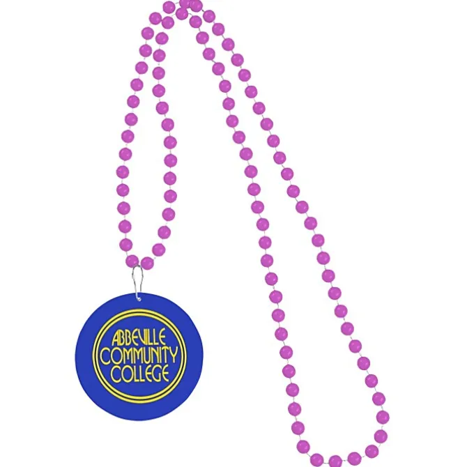 Mardi Gras Beads with Medallion