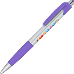 Mardi Gras Pen - Silver - Full Color