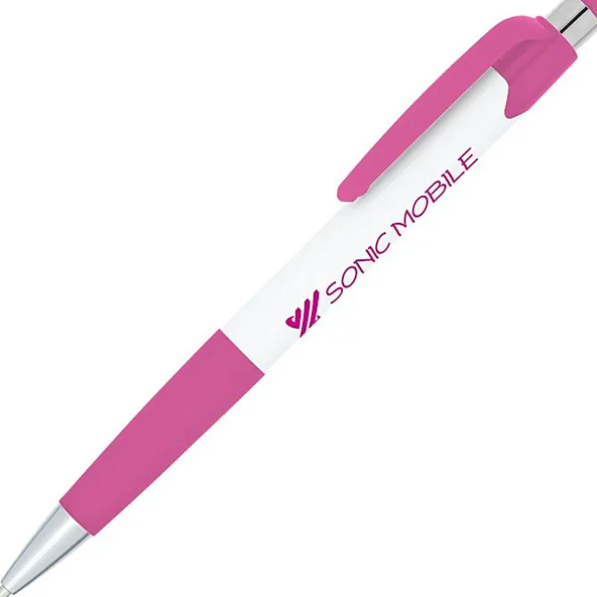 Mardi Gras Pen - White