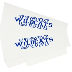 Megaphone - Square - 9 inches - White