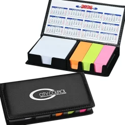 Memo Box with Adhesive Notes and Calendar